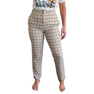 Leche Plaid Trousers